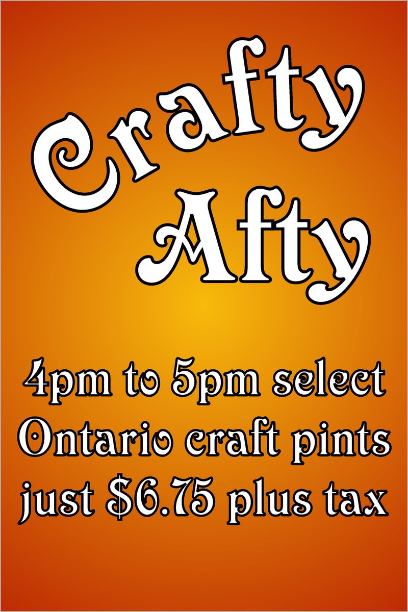 KingEddyPub's tweet photo. Come join us for #CraftyAfty today’s offerings @WellingtonBrew #SPA and Helles, @MuskokaBrewery Detour and @AndersonCAles #CreamAle. https://t.co/QZyl2R9svV