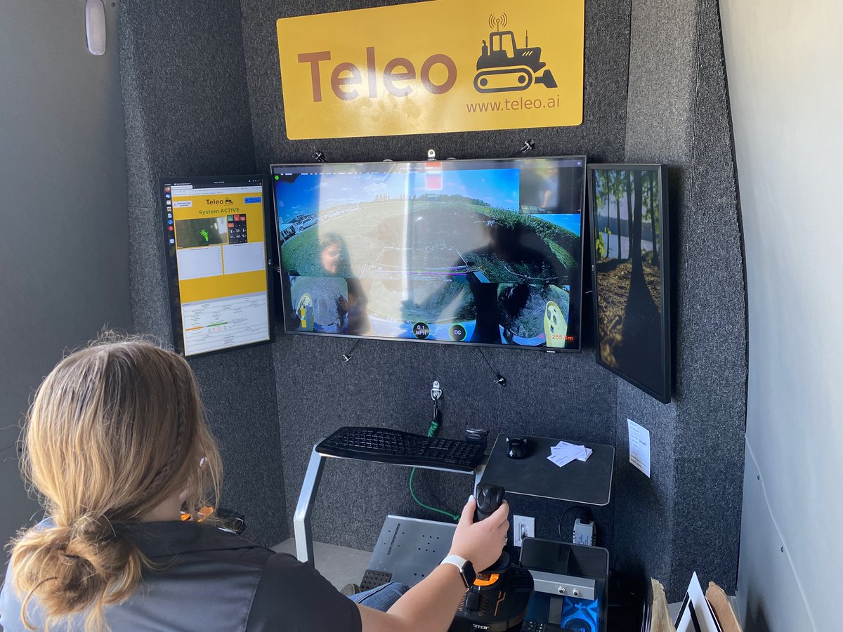 Teleo (@teleoai) on Twitter photo We're thrilled to have conducted over 60 demos with @RDOEquipmentCo at #AutonomousNation. Visitors of all ages acted as operators and controlled our <a href="/JohnDeere/">John Deere USA</a> skid steer from a remote operations desk. Thanks to <a href="/thegrandfarm/">Grand Farm</a> and <a href="/microsoft/">Microsoft</a> for hosting! We're thrilled to have conducted over 60 demos with @RDOEquipmentCo at #AutonomousNation. Visitors of all ages acted as operators and controlled our <a href="/JohnDeere/">John Deere USA</a> skid steer from a remote operations desk. Thanks to <a href="/thegrandfarm/">Grand Farm</a> and <a href="/microsoft/">Microsoft</a> for hosting!