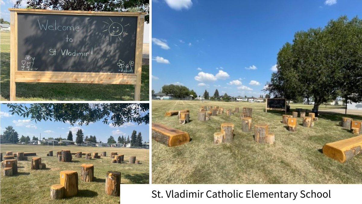 Ten schools in #ECSD will soon be debuting their new #outdoorclassrooms! The spaces are designed to be used year-round, and research shows more time outside and learning in nature benefits students' mental health and academic performance. #ecsdfaithinspires #yegschools