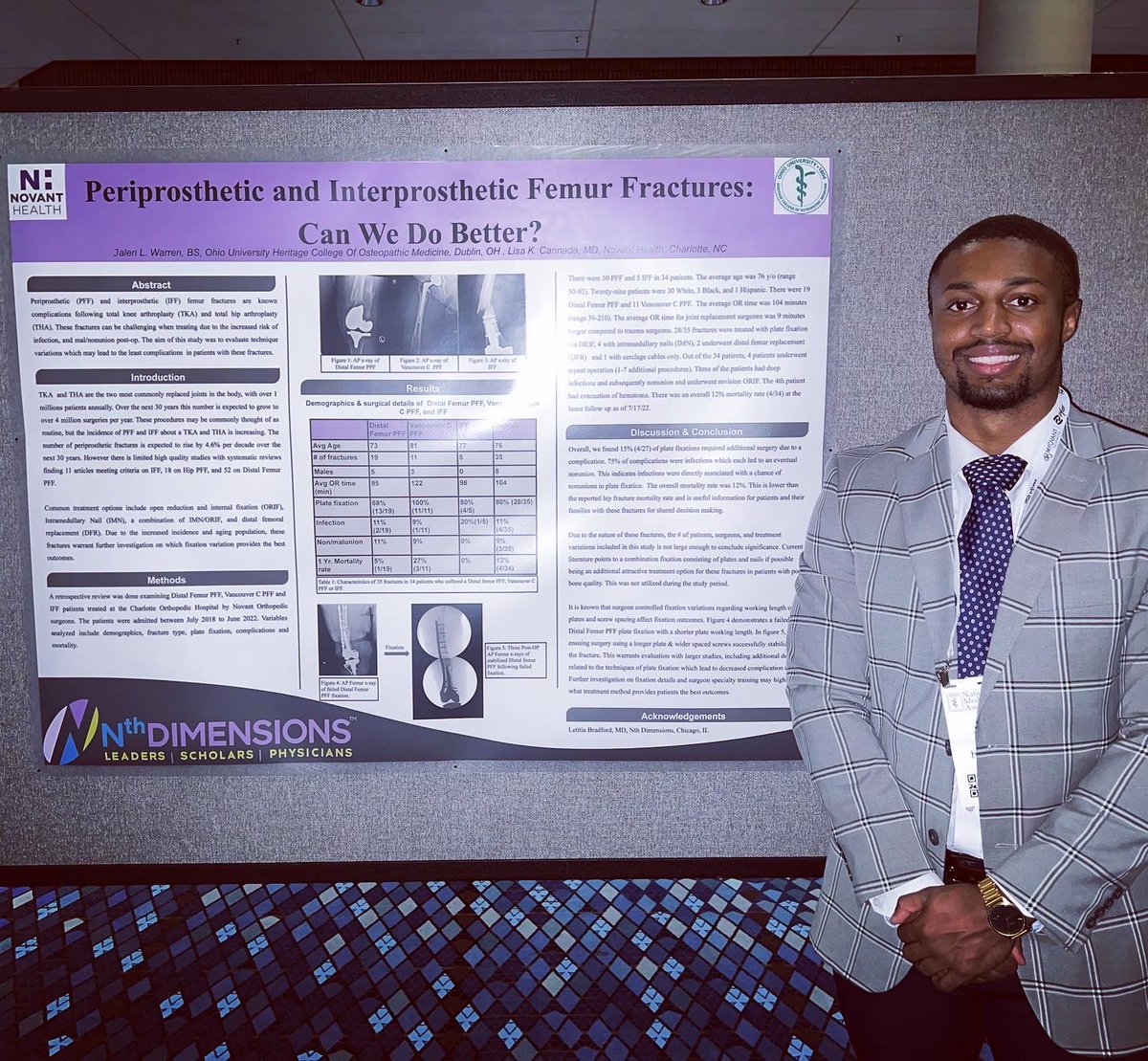 studentdrjay's tweet photo. This past summer I was blessed with the opportunity to be apart of the 2022 @nth_dim summer scholar cohort. Throughout my summer I was able to scrub over 65 cases and also obtain valuable clinical skills and knowledge at @NovantHealth with Dr. Larry Martin and Dr. Paul Roulette. https://t.co/MT7SzPAg4x