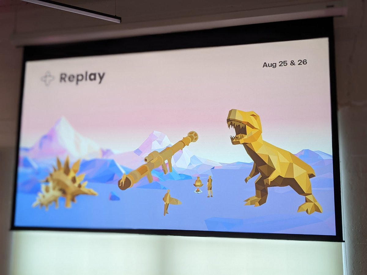 That feeling when you design a dinosaur theme for #Replay2022