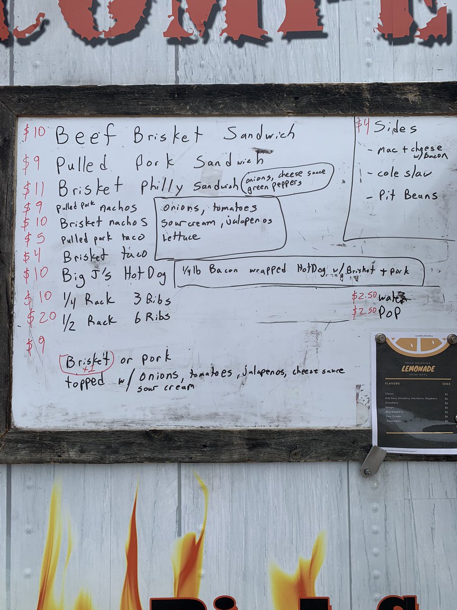wonbbq's tweet photo. Let’s see how good everyone knows me. What did I order off this menu?? #BBQ #Brisket #pulledpork #ribs #pitbeans #taco #hotdog #mn #nd #fargo https://t.co/xO7trWCL4m