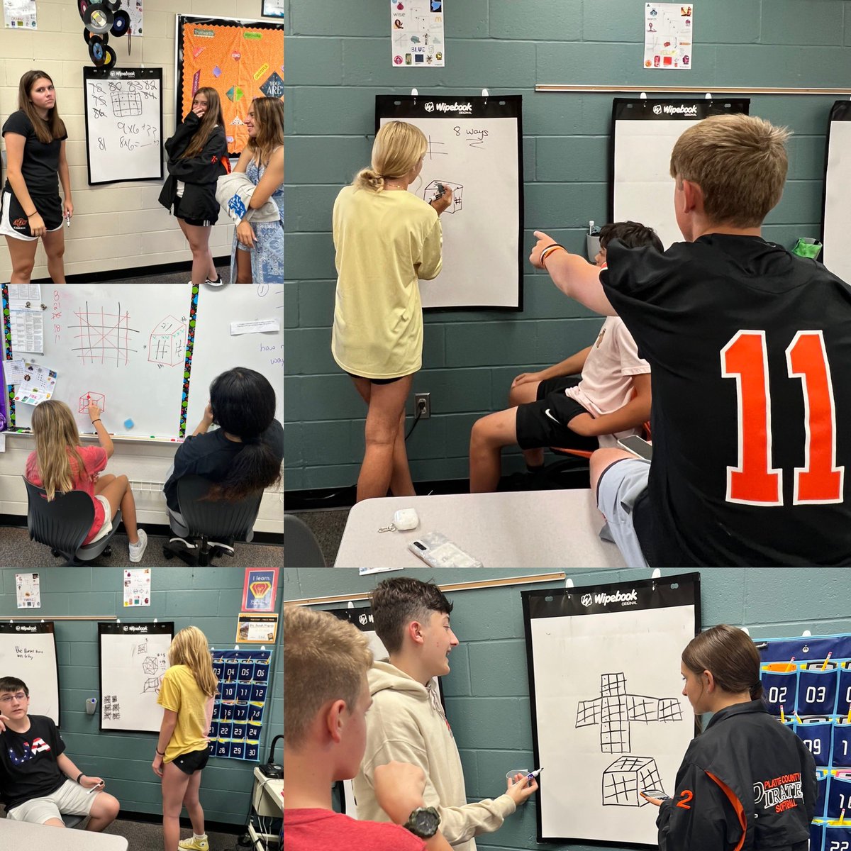 srhmajors's tweet image. #majorsmath Figuring out the number of solutions to 3D tic tac toe. #pcr3proud #wipebook #ThinkingClassroom #mathisfun