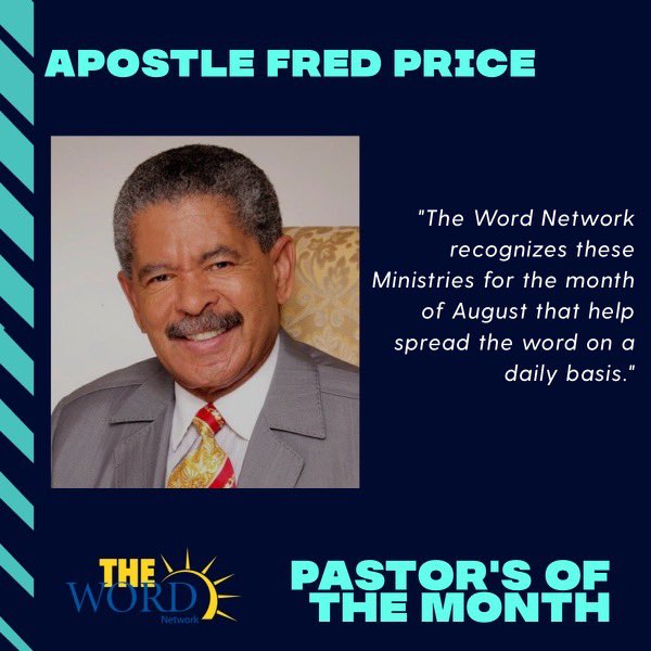 eifministries's tweet photo. We want to thank @thewordnetwork for highlighting Apostle Price as one of the Pastor’s of the Month. The Word Network has recognized specific Ministries for the month of August that help spread the Word on a daily basis.✨ #TheWordNetwork #PastoroftheMonth #ApostlePrice #CCC https://t.co/eJ6JjDIf6j