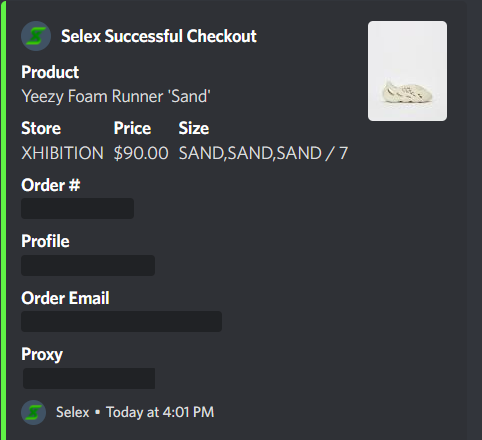 Made some dessert to end the day! Goated Bot : @SelexAIO Group : @TheNorthCop Proxies : @SpearProxies_