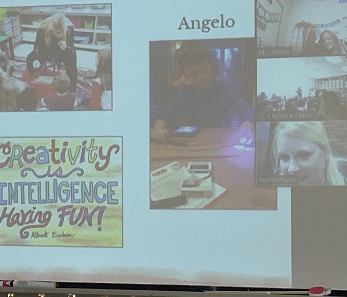 christinekdixon's tweet photo. These lucky 3rd graders had a special surprise Zoom visit from the amazing #STEMPLN friend, @mrsfigmakes author of Miss Makey and the Magic Bin📖

This book is perfect for my @DoublePeak_K8 innovators, inspiring creativity &amp; celebrating our #Makerspace as a room full of Magic!🪄 https://t.co/IqX9SC7SBA
