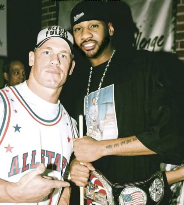NBAMemes's tweet image. Carmelo Anthony and John Cena in 2005. This pic is cold af 🥶