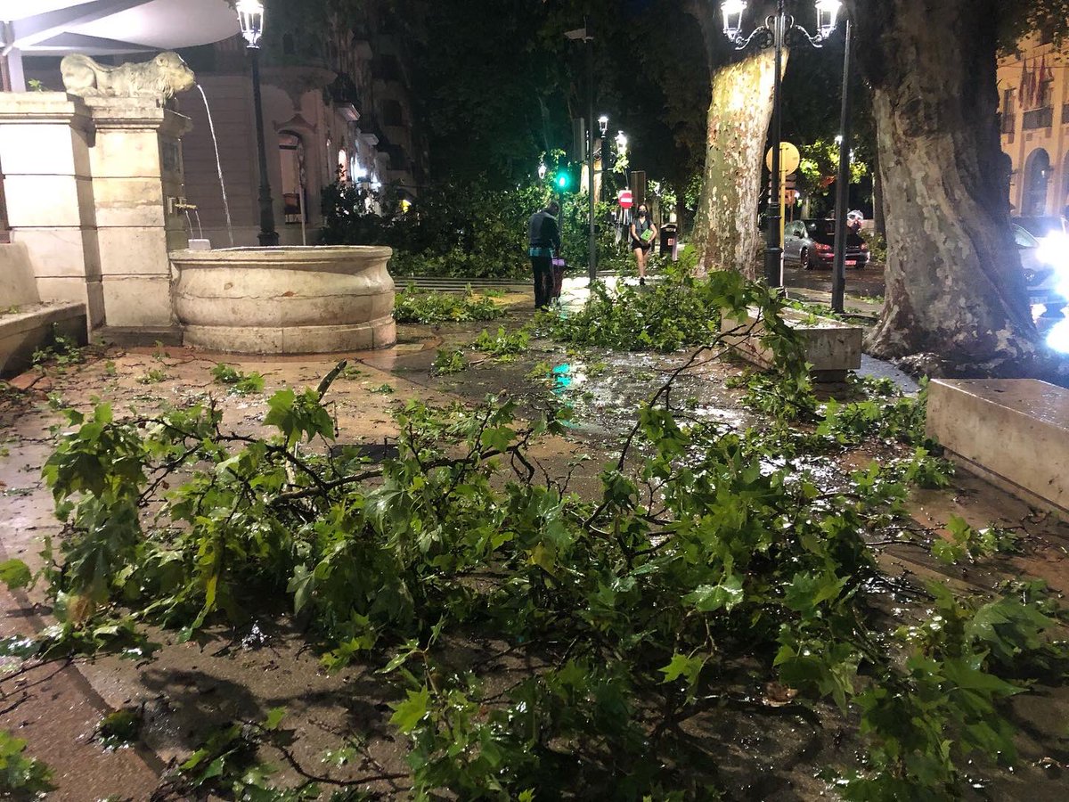Xativa's tweet photo. 🔴 INFORMACIÓ DE SERVEIS

Nombroses incidències a #Xàtiva degudes a la forta tempesta d’aquesta vesprada que ha deixat ratxes de vent superiors als 100 km/h. Afeccions al centre urbà, Bixquert i en alguna zona comercial dels polígons industrials. https://t.co/xA9meOkmsq