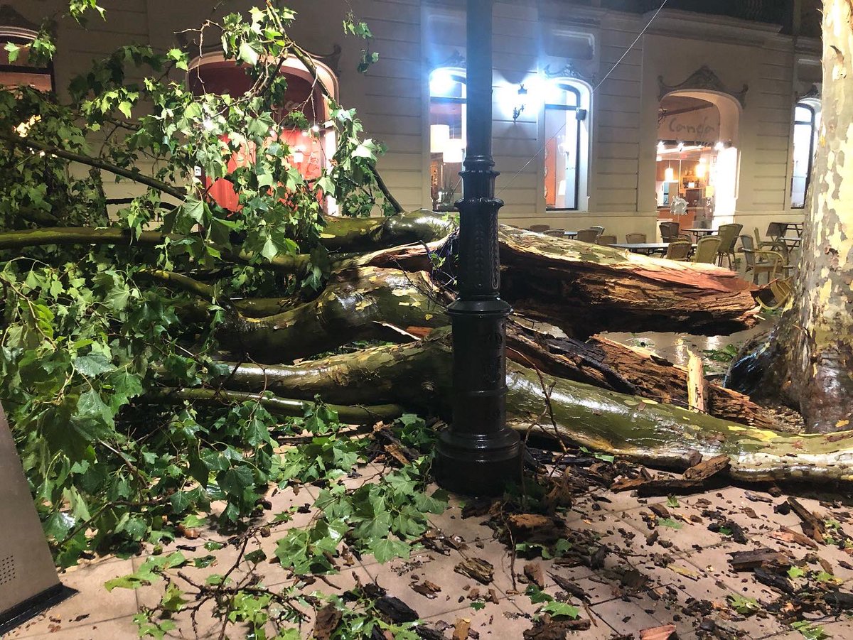 Xativa's tweet photo. 🔴 INFORMACIÓ DE SERVEIS

Nombroses incidències a #Xàtiva degudes a la forta tempesta d’aquesta vesprada que ha deixat ratxes de vent superiors als 100 km/h. Afeccions al centre urbà, Bixquert i en alguna zona comercial dels polígons industrials. https://t.co/xA9meOkmsq