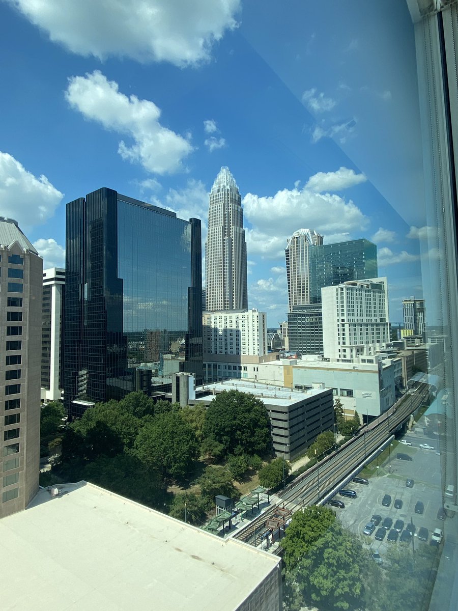 maXolo_travel's tweet photo. Solo working in the office today with a skyline view! First day working in the Charlotte office! #maxolo #Charlotte #UptownCharlotte #werk https://t.co/ySrlC4GU1U