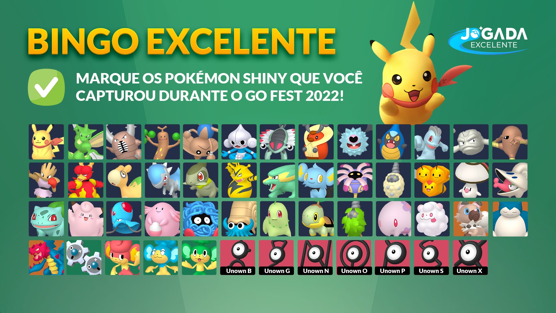 Jogada Excelente on X: Pokémon GO: Amanhã começa o evento