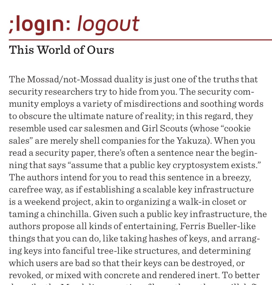 jdtwood's tweet photo. @SchmiegSophie “assume a public key cryptosystem exists” https://t.co/Lv7pcdqCB6