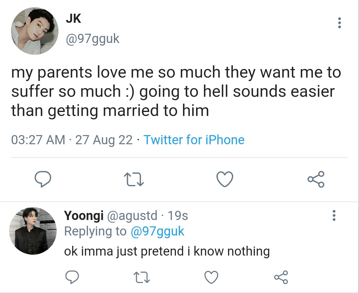 PJJK9597's tweet photo. FAKE HATE | #jikookau

where prosecutor jungkook got set in an arranged marriage with jimin: the judge's son who also used to be his classmate in highschool. the catch is... they hate each other since then— or so they thought. https://t.co/Fb8lVjrqJt