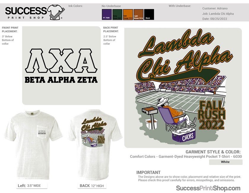 LambdaChiASU's tweet photo. The Brothers of Lambda Chi Alpha are proud to announce the launch of our Fall ‘22 Rush Shirts featuring “Tailgate Szn”!! Link below and in our bio🤟🏽 
#ChopsUp #ChopsOnTop #TailgateSzn #ΛΧΑ #RushΛΧΑ 

https://t.co/In3qisECfq https://t.co/g6pa4435c8