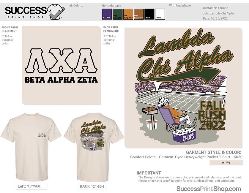 LambdaChiASU's tweet photo. The Brothers of Lambda Chi Alpha are proud to announce the launch of our Fall ‘22 Rush Shirts featuring “Tailgate Szn”!! Link below and in our bio🤟🏽 
#ChopsUp #ChopsOnTop #TailgateSzn #ΛΧΑ #RushΛΧΑ 

https://t.co/In3qisECfq https://t.co/g6pa4435c8