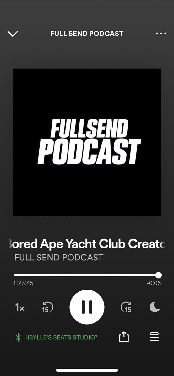 Really enjoyed this episode! I’m off to take mushrooms in the woods now. 🍄 🪵 🦧 <a href="/BoredApeYC/">Bored Ape Yacht Club 🍌</a> <a href="/fullsendpodcast/">Full Send Podcast</a>