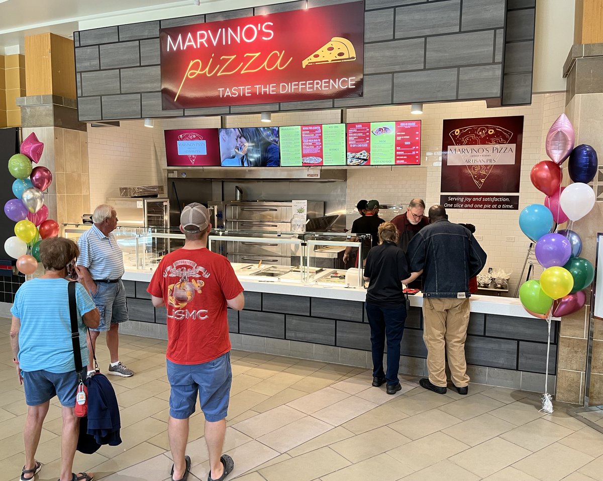 BrookfieldSq's tweet photo. Marvino's Pizza is NOW OPEN at Brookfield Square! 🍕 🎉 🙌 Experience their high-quality ingredients by the slice or enjoy a full pie, PLUS, their delicious Panza's are buy one, get one $1 off! Come check out Marvino's at the Food Court and taste the difference!!
#Brookfield https://t.co/iwF8QyGbJR