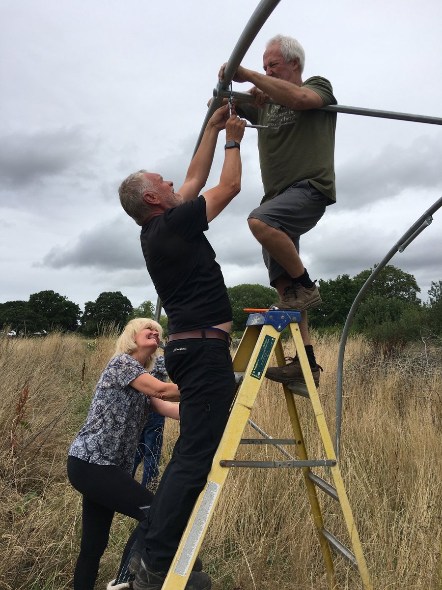ForestHarvest's tweet photo. Strengthening the #polytunnel ready for #winter lots of exciting #plants to grow. Thank you #communitylottery https://t.co/ZZNmCOXzzf