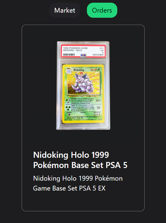 JagoeCapital's tweet photo. Just used some $CLUB earned from staking @collectorzclub to buy this PSA Graded Holographic Nidoking #Pokemon Card (1999 Pokémon Base Set)
 
@collectorzclub utility is TOP NOTCH!🔥

Grab some and start earning $CLUB:
https://t.co/CFzNcEq575 https://t.co/zrAM3JlgkK