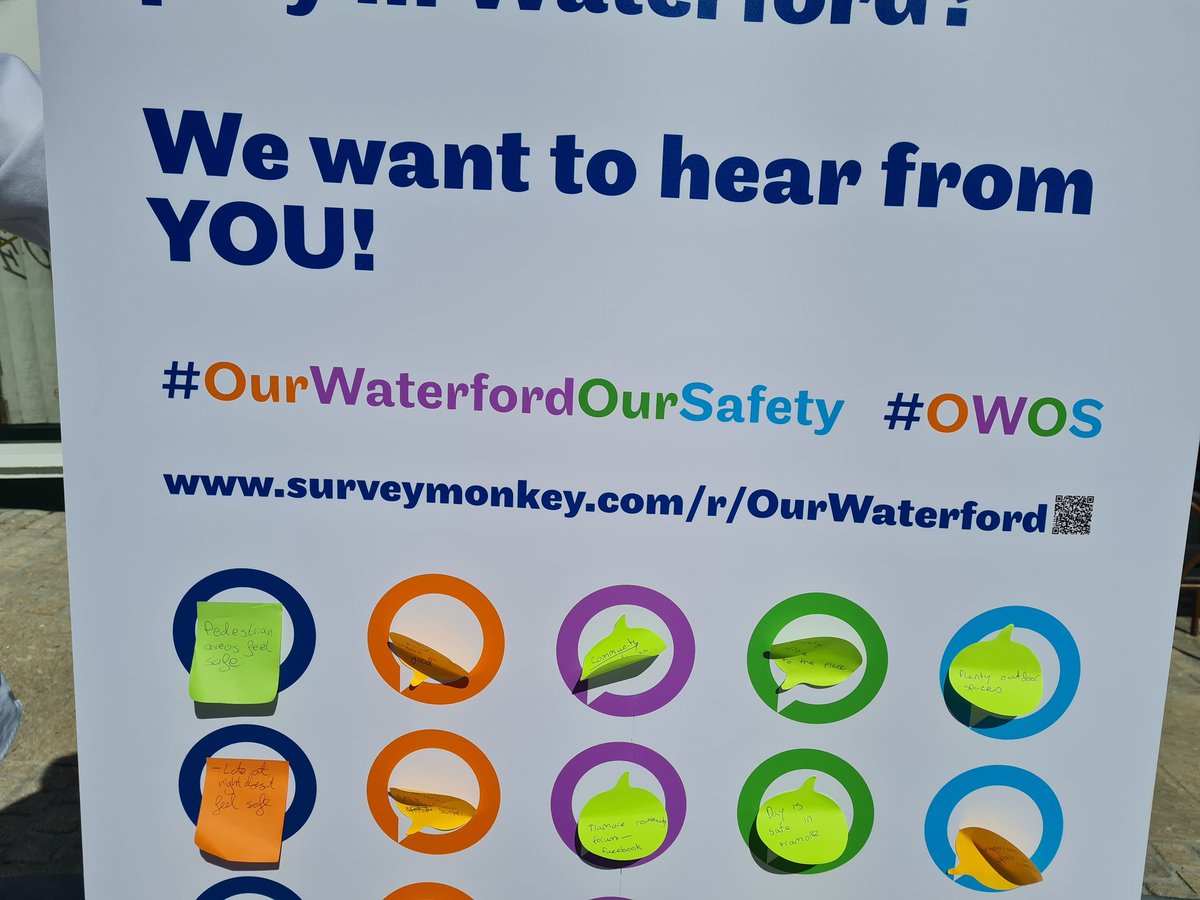 Cristiona_Kiely's tweet photo. Great to meet the #OurWaterfordOurSafety #OWOS team in Tramore earlier.
They're doing pop-ups & want to hear from you about safety in your area.
I've been asking for a #SafetyAudit since January so I'm especially pleased to see this.
If you see them, give them your feedback! https://t.co/hjcraLGYVY