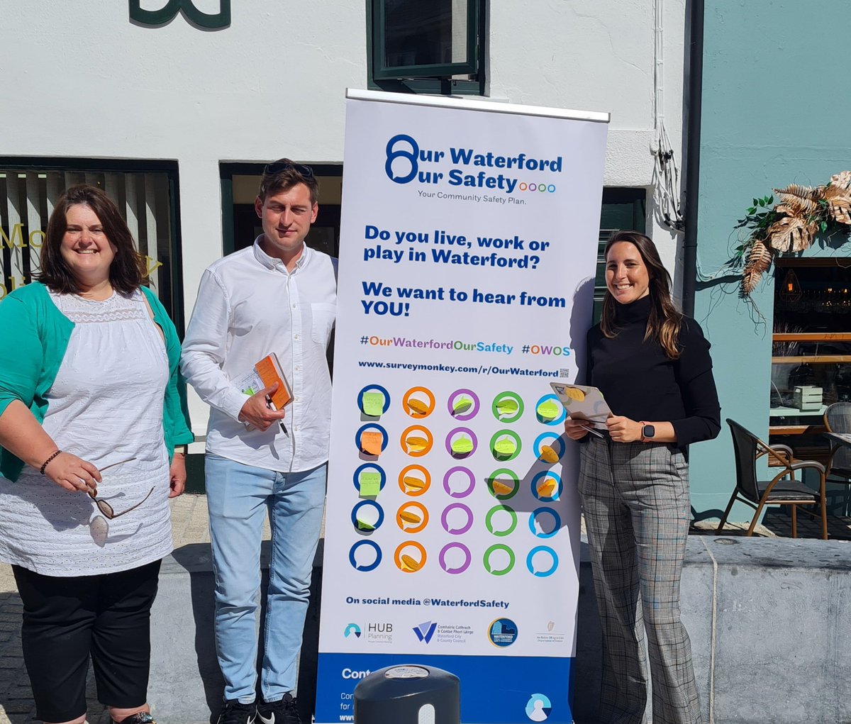 Cristiona_Kiely's tweet photo. Great to meet the #OurWaterfordOurSafety #OWOS team in Tramore earlier.
They're doing pop-ups & want to hear from you about safety in your area.
I've been asking for a #SafetyAudit since January so I'm especially pleased to see this.
If you see them, give them your feedback! https://t.co/hjcraLGYVY