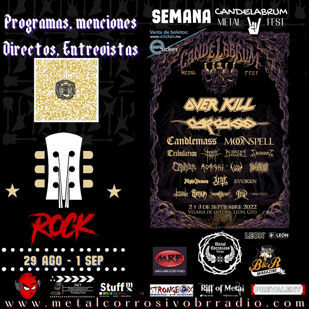 Roy Khamus💎 (@roykhamus) on Twitter photo semana <a href="/CandelabrumFest/">Candelabrum Metal Fest</a> del 29 Ago al 1 Sep por <a href="/MetalCorrosivo/">Metal Corrosivo</a>
<a href="/riff_ofmetal/">Riff of Metal</a>
<a href="/Rockardiaco1/">Rockardiaco</a>
<a href="/somosprevalent/">Prevalent</a>
@24_7ep
<a href="/zenon1970crue/">B&R Magazine Radio / Zenon</a>
<a href="/Metarockfosis1/">Metarockfosis</a>
<a href="/STUFFMXFilmFest/">STUFF MX Film Fest</a> #metal #festival semana <a href="/CandelabrumFest/">Candelabrum Metal Fest</a> del 29 Ago al 1 Sep por <a href="/MetalCorrosivo/">Metal Corrosivo</a>
<a href="/riff_ofmetal/">Riff of Metal</a>
<a href="/Rockardiaco1/">Rockardiaco</a>
<a href="/somosprevalent/">Prevalent</a>
@24_7ep
<a href="/zenon1970crue/">B&R Magazine Radio / Zenon</a>
<a href="/Metarockfosis1/">Metarockfosis</a>
<a href="/STUFFMXFilmFest/">STUFF MX Film Fest</a> #metal #festival