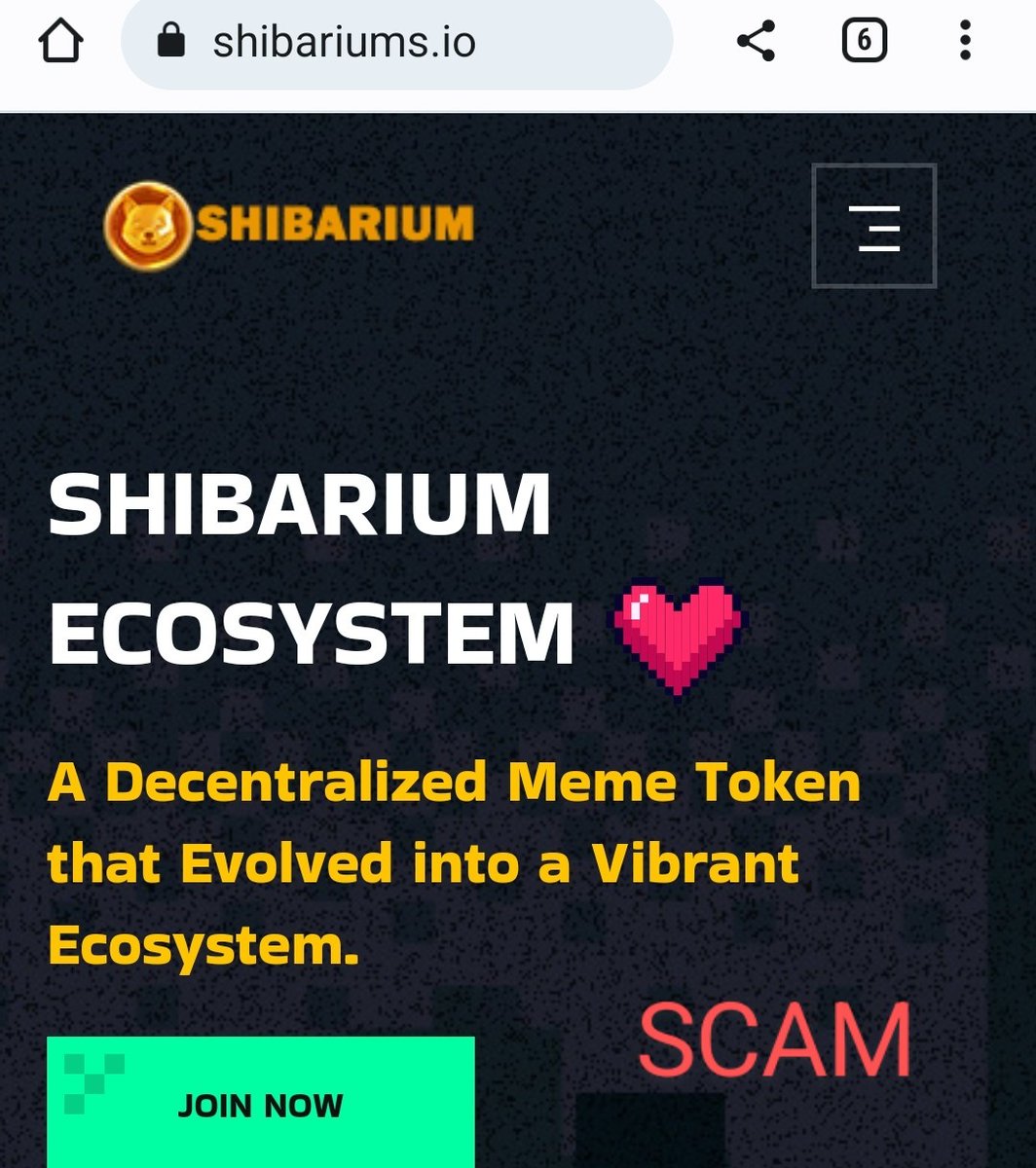 Dezaxe's tweet photo. #SHIBARMY WARNING

The website https://t.co/Ka5am9mB1P is a scam, do not interact with it and don't buy their token otherwise you will lose your hard earned money

Scams around #SHIBARIUM will increase as we get closer to launch

Be very careful guys🙏 https://t.co/QfgQOjgkXY
