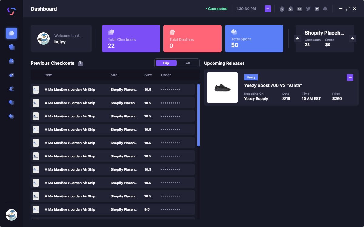 valor shopify go crazy 🫡
bot: <a href="/ValorAIO/">Valor</a> 
proxy: @SecureIsp