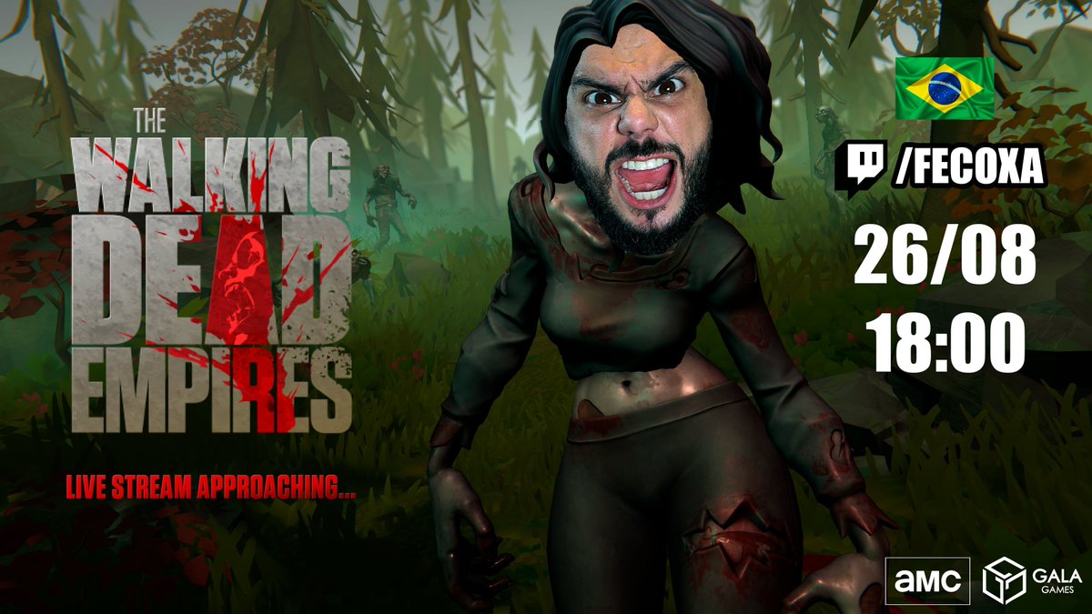 fecoxa's tweet photo. AO VIVOOOO @WalkingDead_AMC @GoGalaGames 
https://t.co/DRmf1A9Uw4 https://t.co/ePnWHB6tFe