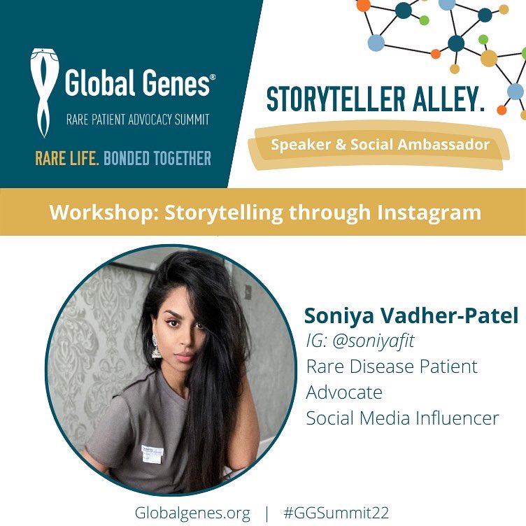 SeqComplete's tweet photo. #RareDisease @SoniyaFit: '🧬 2 weeks to go 🧬 - Are you a #RarePatient or a #caregiver wanting to learn more about storytelling through Instagram? If so, this one’s for you 🤍 Join me at the #RarePatientAdvocacySummit i… https://t.co/tofO4LMHC4, see more https://t.co/8JJSArsmJa