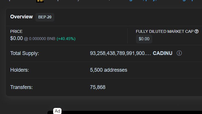BezBM_CADINU's tweet photo. 🥳🚀🦾
#CADINU reached 5,500 holders! 
Congratulations #CADINUARMY 😎 https://t.co/jIfyDERXYz