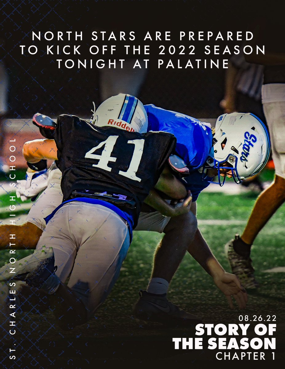 StoryTheSeason's tweet photo. Good luck to @SCNFBOFFICIAL @SCNFBplayers @Cover4SCN @SCNAthletics @robertpomazak  as they take on @PHS_Football .  

Check out chapter 1 of the Saint Charles North Football Story of the Season here!  https://t.co/kcE9RVDxLT https://t.co/bpi3eTKYxU