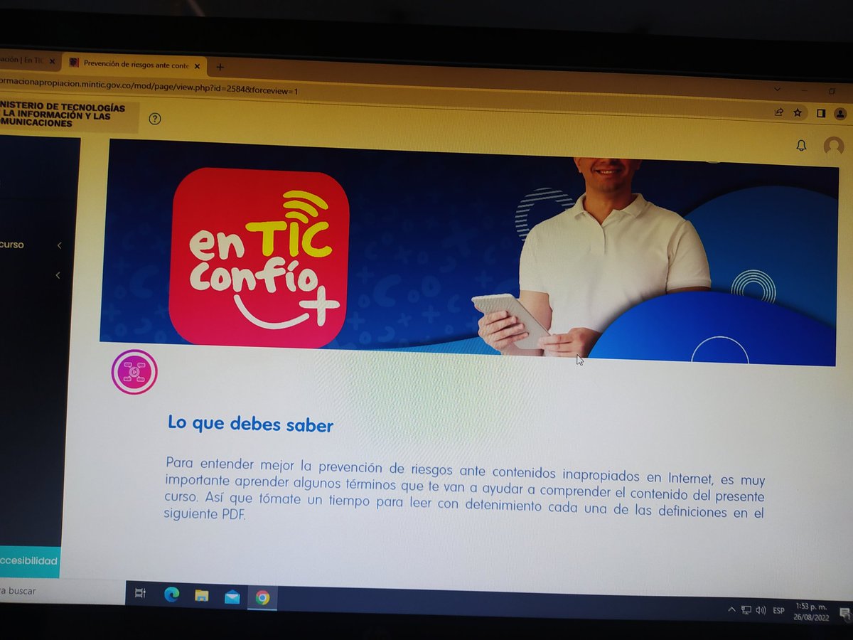 NeylizP's tweet photo. @jaroldiazc 
@UniLaGuajira 
@EnTICconfio 
#Hoycertification https://t.co/0xASUfu3UC