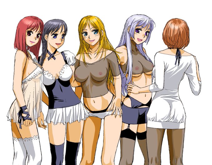 ラクガキとか遊びで描いた絵や仕事絵を元に修正加筆した悪あがき絵など…178

ウチのモデルたち(カラー版)です
またまた色々変更修正しています😅 