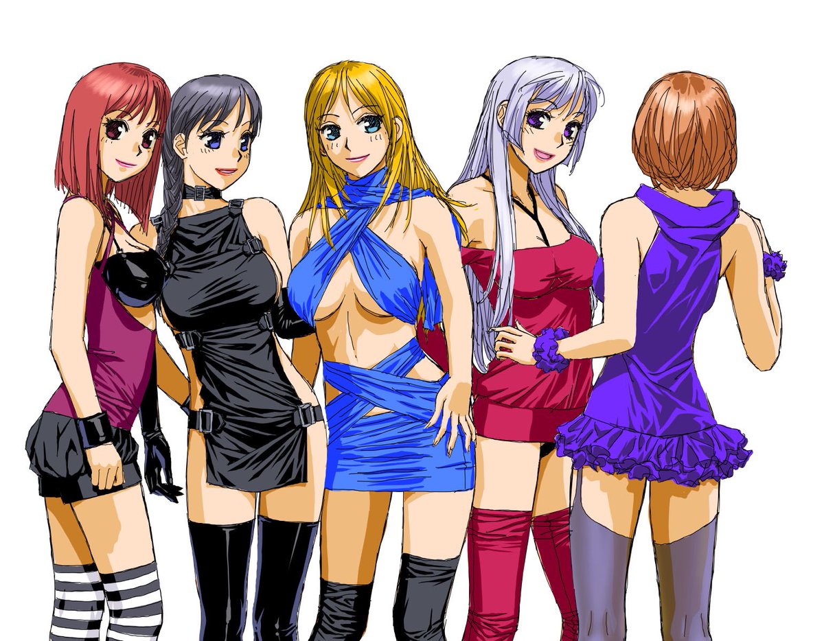 ラクガキとか遊びで描いた絵や仕事絵を元に修正加筆した悪あがき絵など…178

ウチのモデルたち(カラー版)です
またまた色々変更修正しています😅 