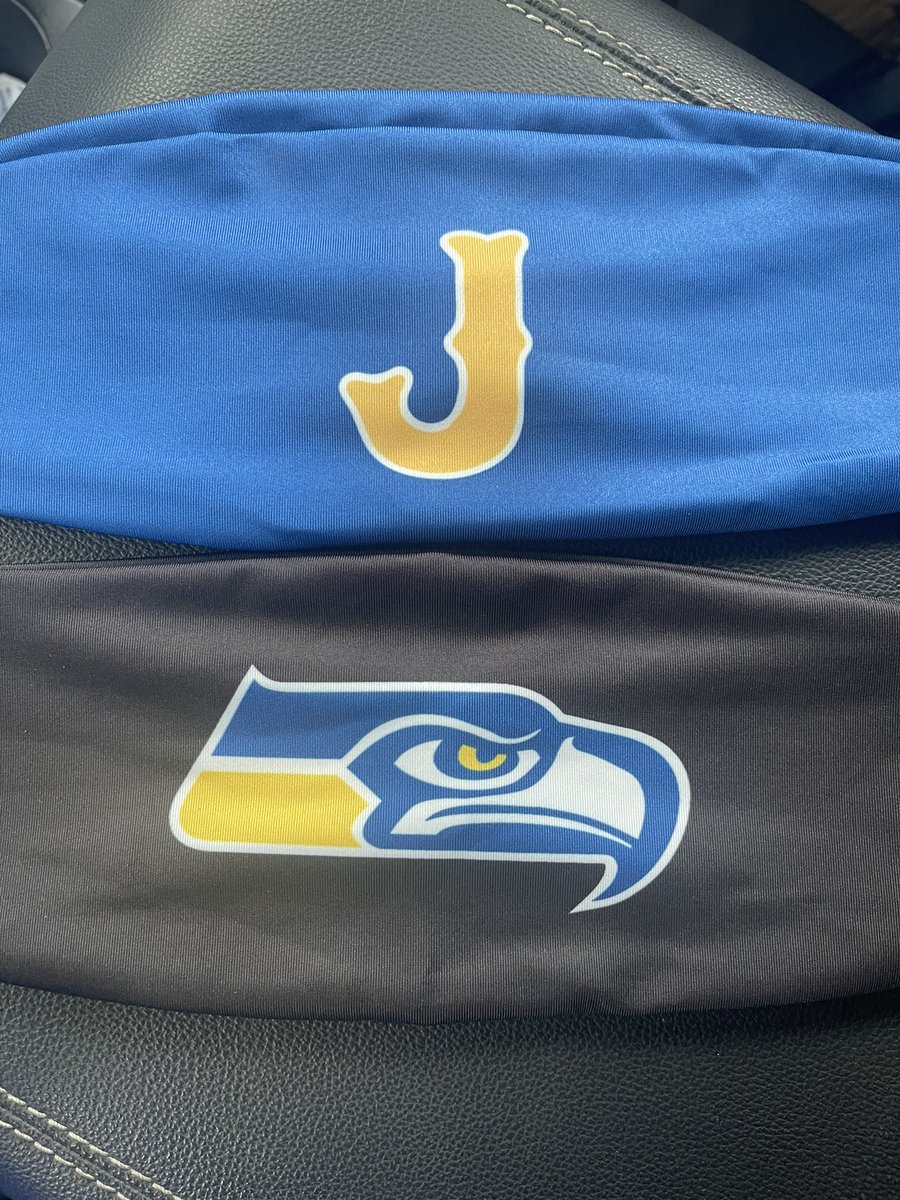 Available for immediate sale!  #SKYHAWK 🔵🟡🦅🏐⚾️🏈🎾⚽️🥎 #SportHeadbands!  Perfect for any sport!  Goes great under helmets/hats!  Keep your “flow” in check while you compete!  See either Coach Landvick $10 each.