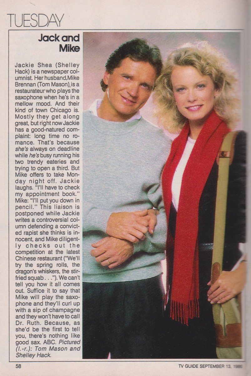 TVGFPI's tweet photo. JACK AND MIKE. 1986.
#JackAndMike #ShelleyHack #TomMason #TVGuide https://t.co/eDQxU4Qmds
