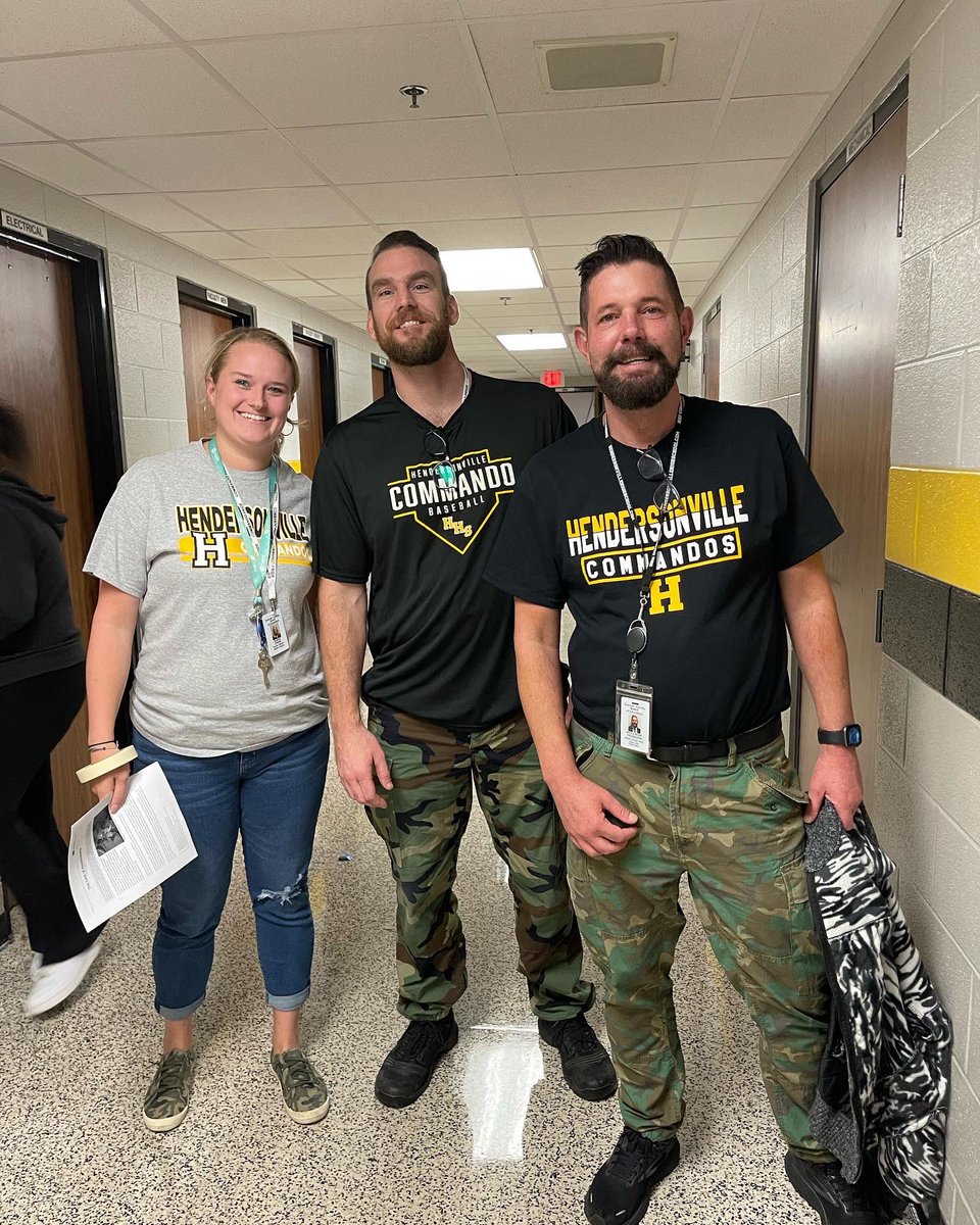 Great first pep rally of the season! We loved seeing our new English teachers decked out in their Commando attire! #commandopride