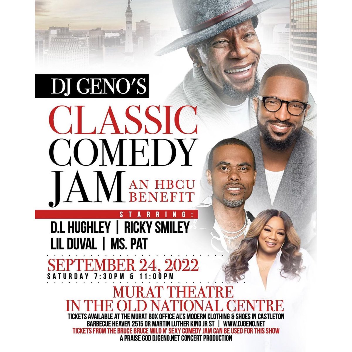 DjKing317's tweet photo. π£ Win Tix To The CLASSIC COMEDY JAM! Sept 24th Old National Centre TUNE IN NOW! #TlcDrive@5 wit @djking317 * @realdlhughley * @jasminesanders @1067WTLC #IndysRnBLeader #WTLCISINDY https://t.co/DyVdNgBiPx