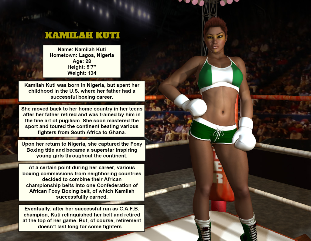 clay_punch's tweet photo. Former African champion, Kamilah Kuti... coming out of retirement.
#foxyboxer https://t.co/Cn5aqPJW8H