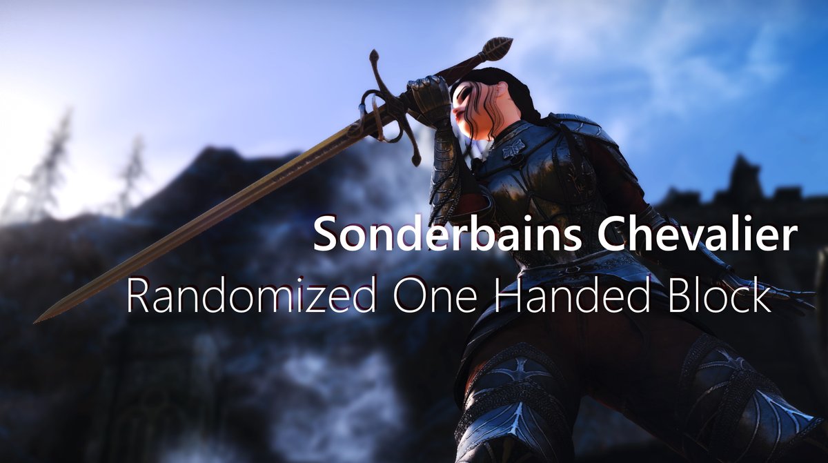 SonderBain's tweet photo. Chevalier | Randomized One Handed Block 

Available now to my patrons!
Nexus release tomorrow!
https://t.co/NXP0Cgh8F9
#skyrim #animations #blender #chevalier #knightly #combat #videogames #youtube https://t.co/Zt9FaytOi7