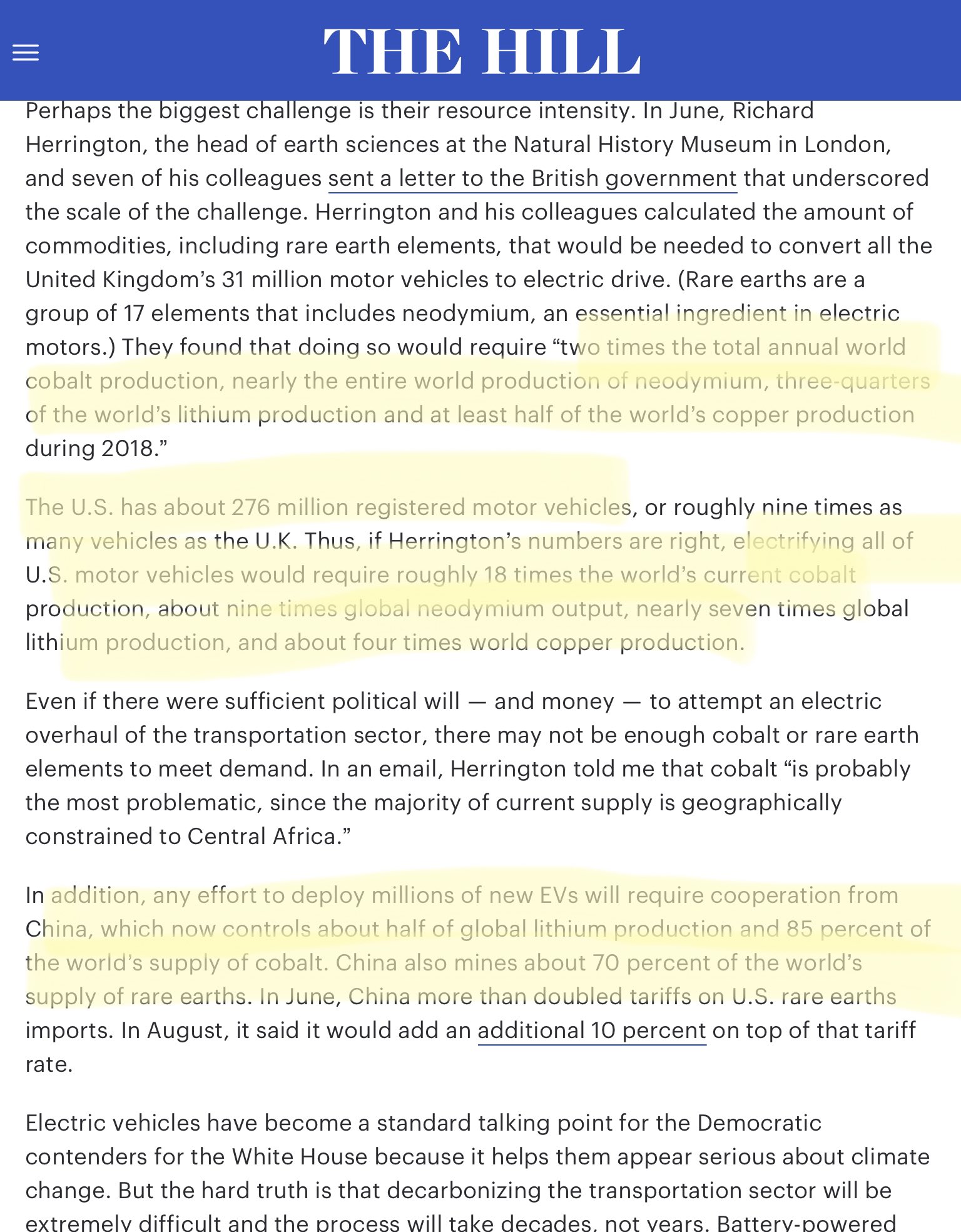 The hidden truth about batteries for electric vehicles. This is the reality the UN will not talk about. 