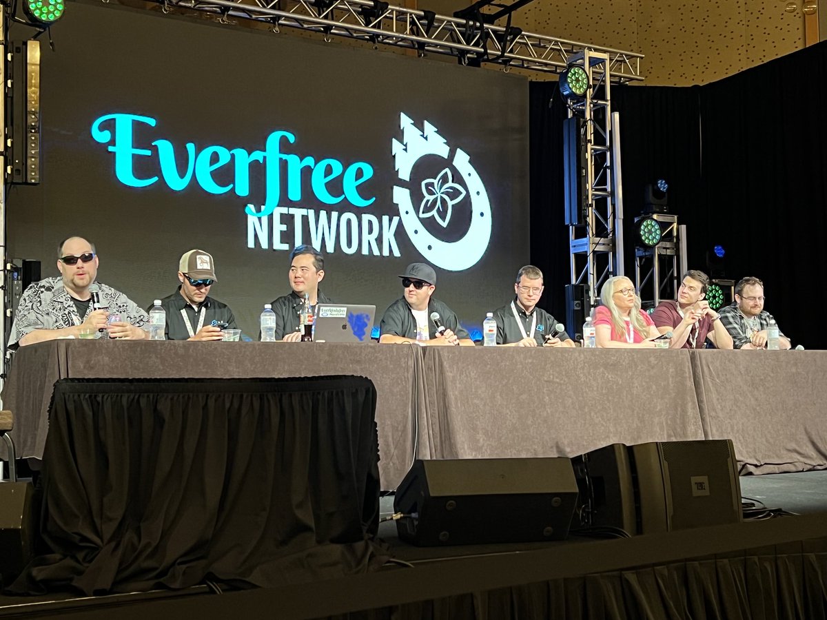 EverfreeNetwork's tweet photo. That's a wrap! Beyond our core staff were countless musicians, artists, YouTubers, podcasters, personalities, convention staff and viewers like you that made EFN the cutting edge #brony fandom platform from 2011-2014. To our friends, we thank each and every one of you ❤️ https://t.co/wHAdXQvEJ6