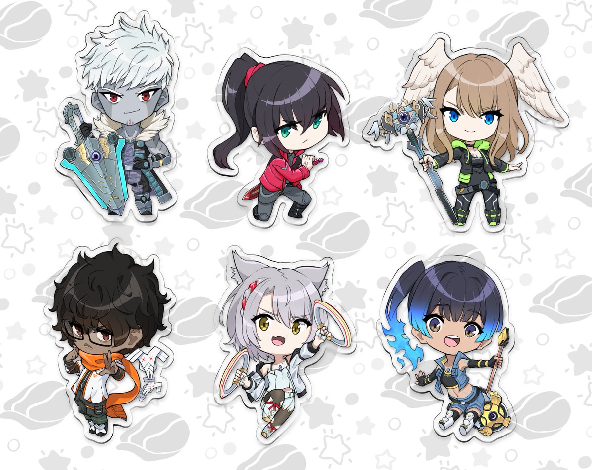 「2-inch acrylic charms of the xenoblade 3」|Grimmelsのイラスト