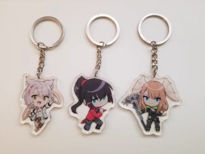 2-inch acrylic charms of the xenoblade 3 party members are now available for pre-order at my store! link and info  