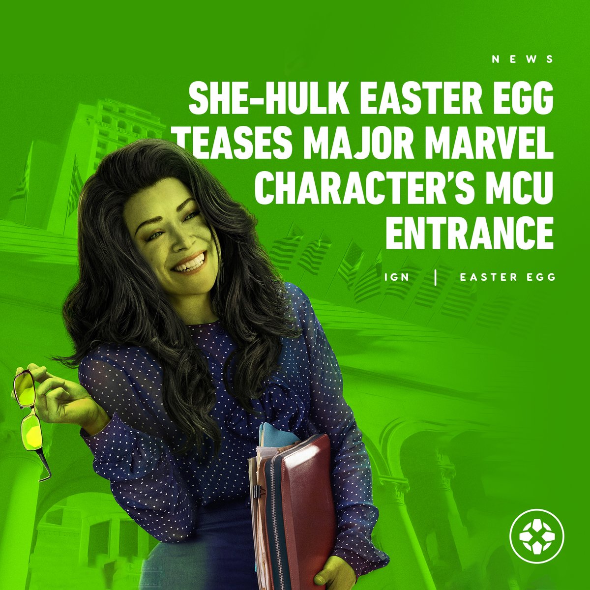 IGN's tweet photo. The latest episode of She-Hulk featured a well-placed Easter egg, that seems to be teasing the possible entrance of a major Marvel character into the MCU. https://t.co/RcSxdCy0Ck https://t.co/wyYtASEnxf