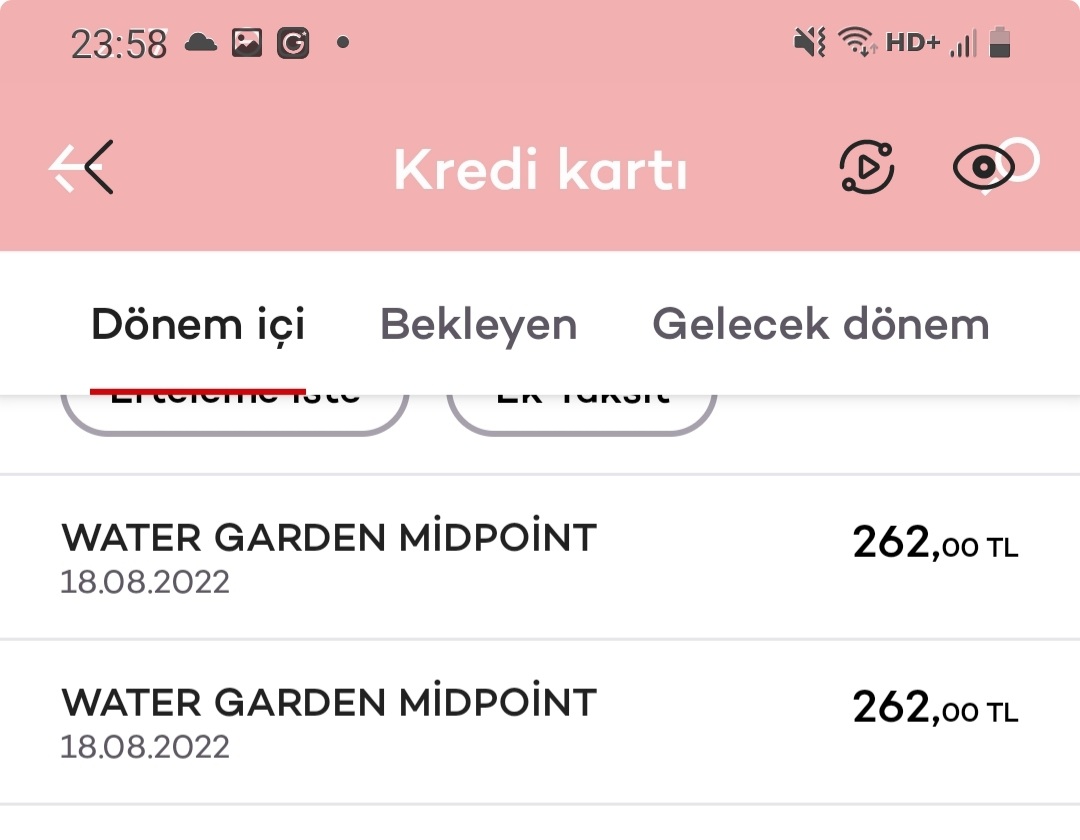 ist_su's tweet photo. #watergarden 18.08.2022 tarihindeki ödememin ekstreye bakyiğimda 2 kez cekilmis olmasinin nasil bir aciklsmasi olabilir merak etmekteyim?   Ekstreye bakmazlarsa kardayiz düşüncesimi acaba? https://t.co/dHcEX9kjAR