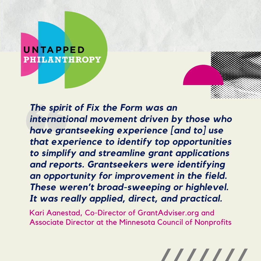 fluxxlabs's tweet photo. In our latest #UntappedPhilanthropy episode, Kari Aanestad of @Grant_Advisor shares the genesis behind #FixtheForm and how creating #feedback loops for #grantapplications can help drive meaningful impact.
Listen to the podcast today: https://t.co/oo2b5tNNya https://t.co/dP79fjJsNu