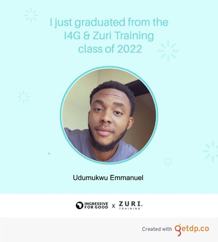 I just graduated from the 14g and Zuri Training as a Product Designer, it's been a period of learning and growth; I'm so excited to have come this far. Thank you @Ingressive4Good and @theZuriTeam for this opportunity.  @caculuz @LoyOyinloye 
#ZuriComrades #IngressiveForGood