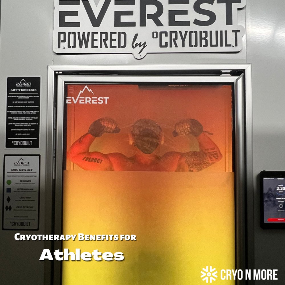 Are you serious about working out? 3 Benefits of Cryotherapy for Athletes of all types ❄Recovery ❄Reduced Inflammation ❄Repair muscle and tissue See for yourself at Cryo N More! @everestcryo @cryobuilt . . . bit.ly/cryonmore #cryonmore #mckinney